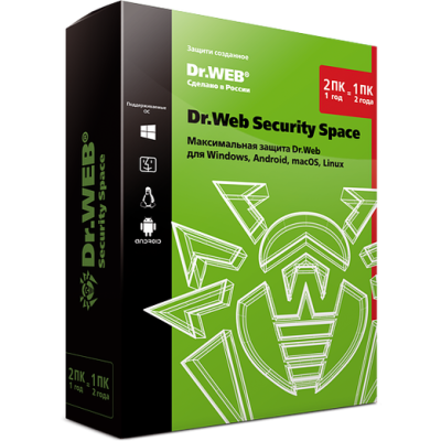 Dr.Web Security Space 12 на 2 года